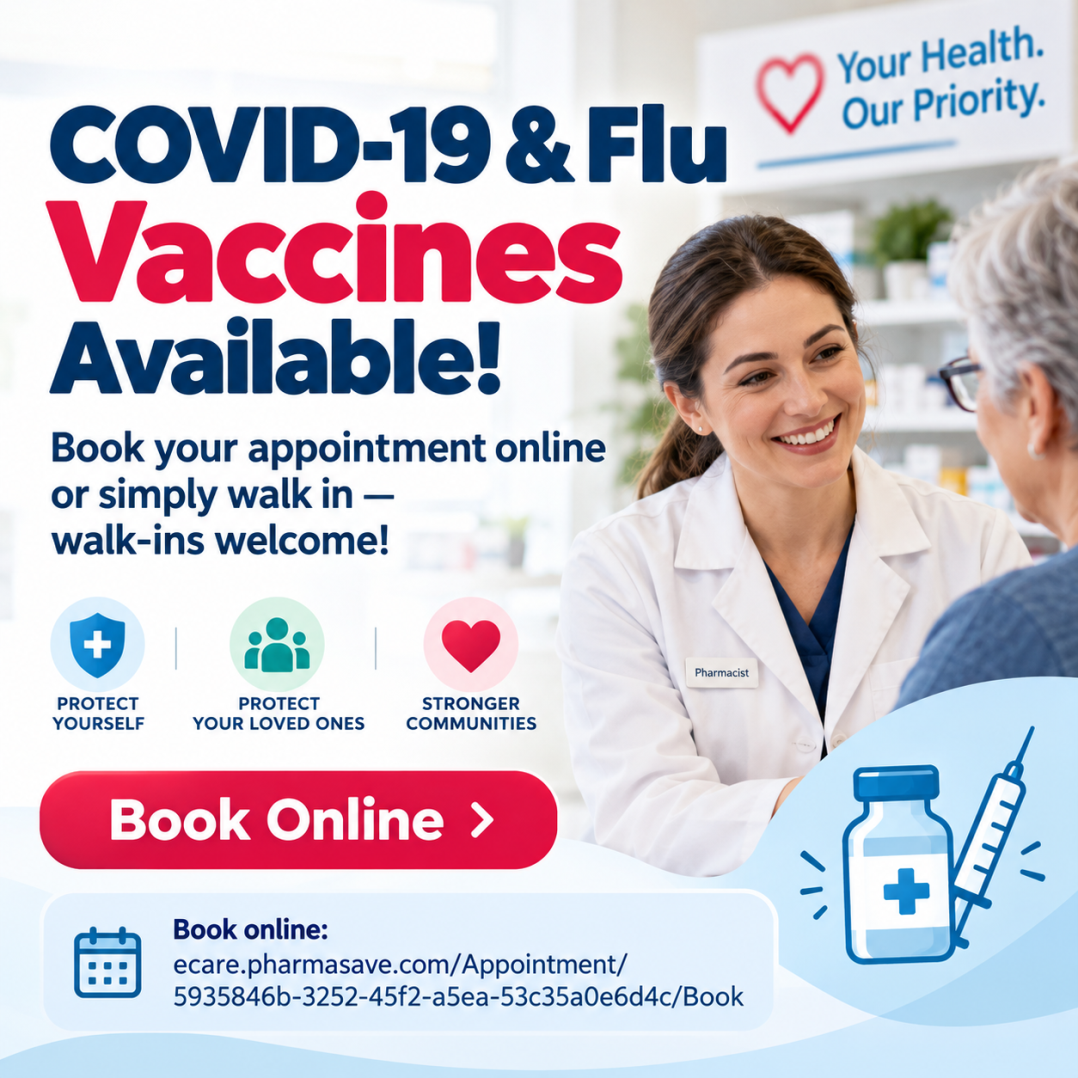 COVID-19 and Flu Vaccines Available
